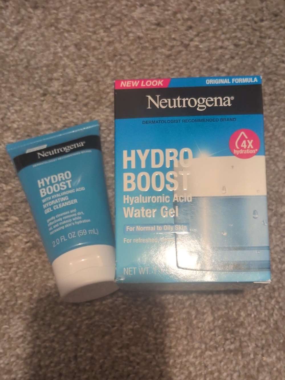 Neutrogena Hydro Boost Duo Hyaluronic Acid Water Gel And Cleanser